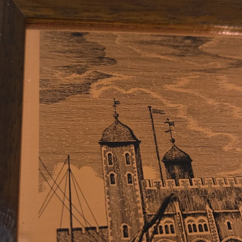 Tower of London Wall Art Copper Etching Etchmaster Original Vintage